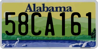 AL license plate 58CA161