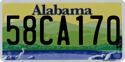 AL license plate 58CA170