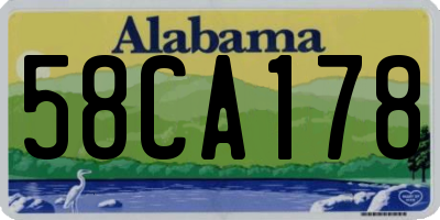 AL license plate 58CA178
