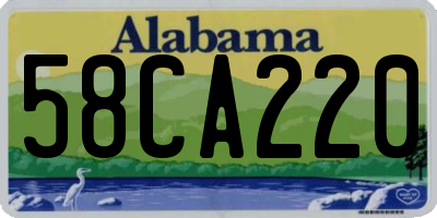 AL license plate 58CA220