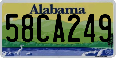AL license plate 58CA249
