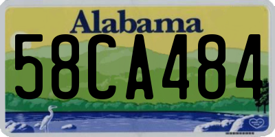 AL license plate 58CA484