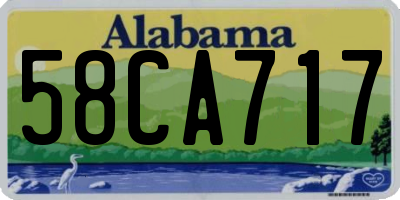 AL license plate 58CA717