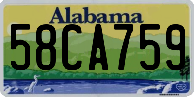 AL license plate 58CA759