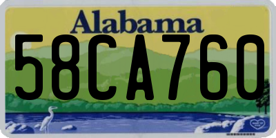 AL license plate 58CA760