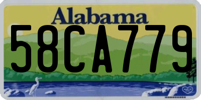 AL license plate 58CA779