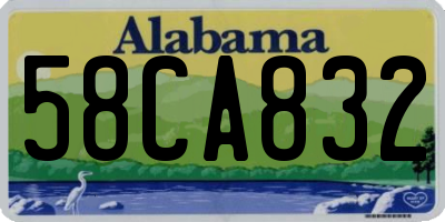 AL license plate 58CA832