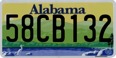 AL license plate 58CB132