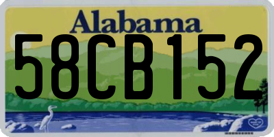 AL license plate 58CB152