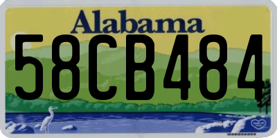 AL license plate 58CB484