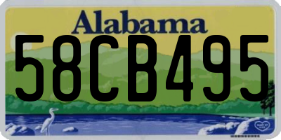 AL license plate 58CB495