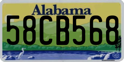 AL license plate 58CB568