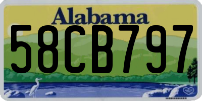 AL license plate 58CB797