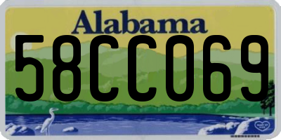 AL license plate 58CC069