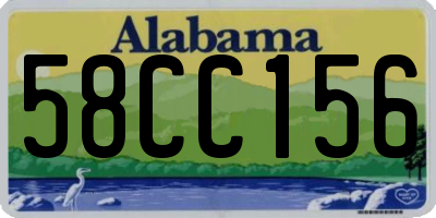 AL license plate 58CC156