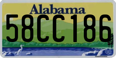 AL license plate 58CC186