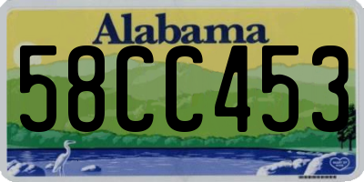 AL license plate 58CC453