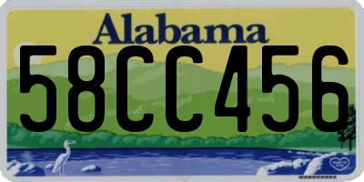AL license plate 58CC456