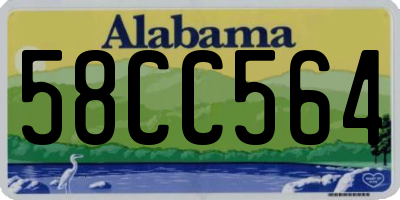 AL license plate 58CC564
