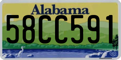AL license plate 58CC591