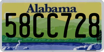 AL license plate 58CC728