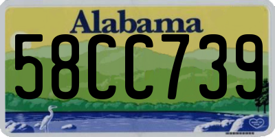 AL license plate 58CC739