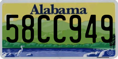 AL license plate 58CC949