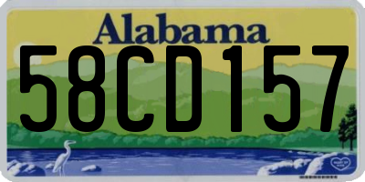 AL license plate 58CD157