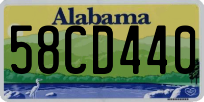 AL license plate 58CD440