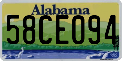 AL license plate 58CE094