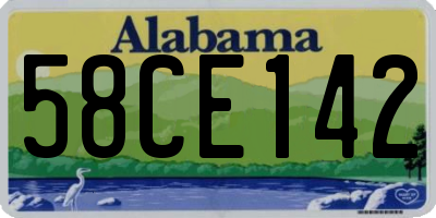 AL license plate 58CE142