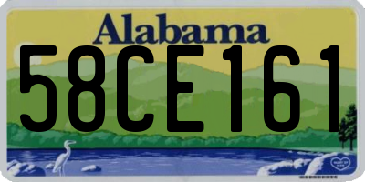 AL license plate 58CE161