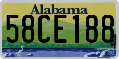 AL license plate 58CE188