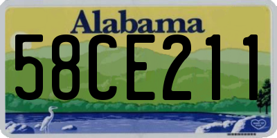 AL license plate 58CE211