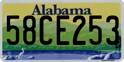 AL license plate 58CE253