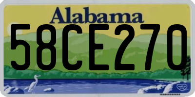 AL license plate 58CE270