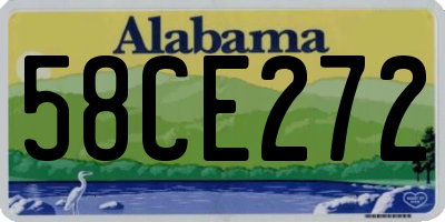 AL license plate 58CE272