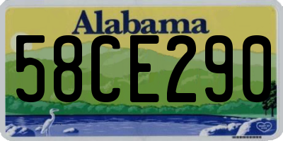 AL license plate 58CE290