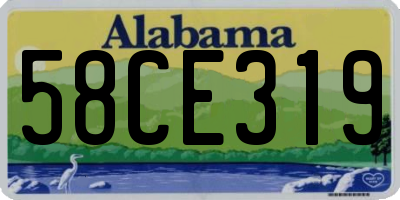 AL license plate 58CE319