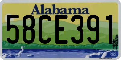 AL license plate 58CE391