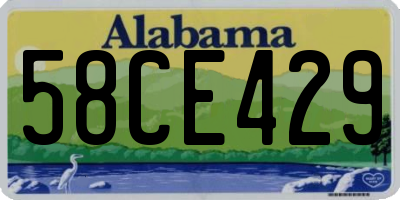 AL license plate 58CE429