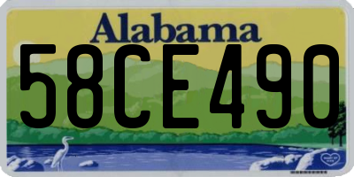 AL license plate 58CE490