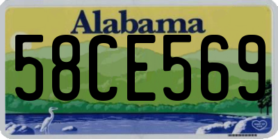 AL license plate 58CE569