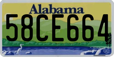 AL license plate 58CE664