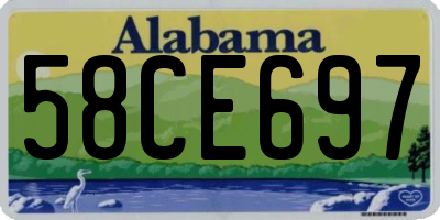 AL license plate 58CE697