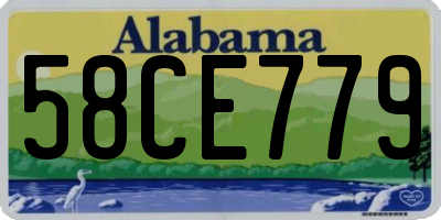 AL license plate 58CE779