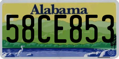 AL license plate 58CE853