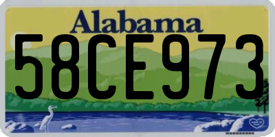 AL license plate 58CE973