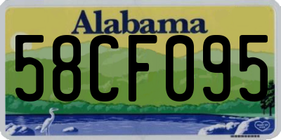 AL license plate 58CF095
