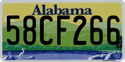AL license plate 58CF266